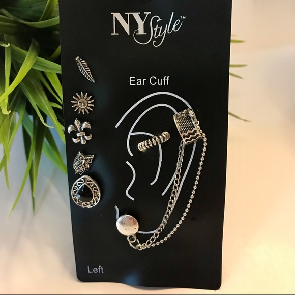 Silver Tone Earrings Ear Cuff - Picture 2 of 2